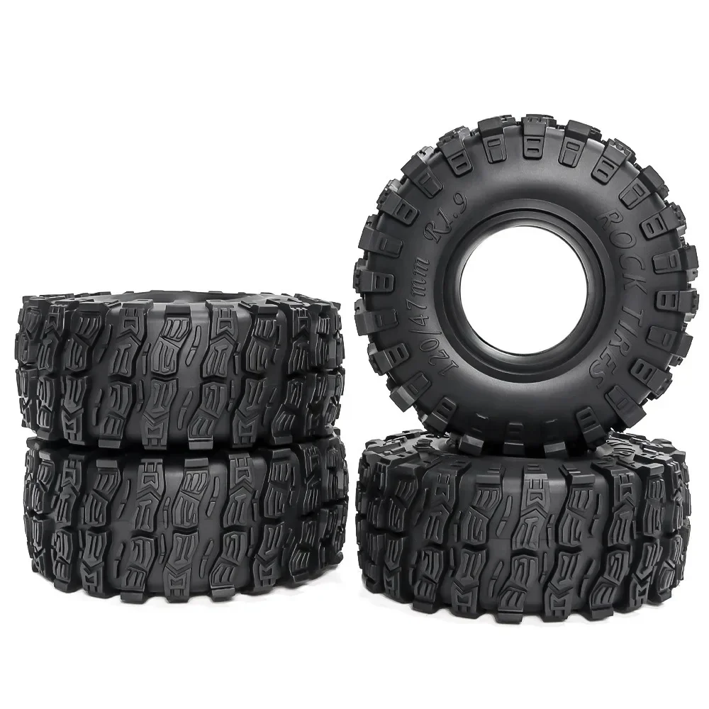 Ajrc 1.9 Inch 120mm Rubber Tires For 1/10 Rc Crawler Car Trx4  Scx10 90046  D90 Rgt Rc Car