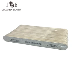100/50Pcs Professional Wooden Nail File 100/180/240 Sanding Nails File Disposable Cuticle Remover Callus Nail Art Styling Tools