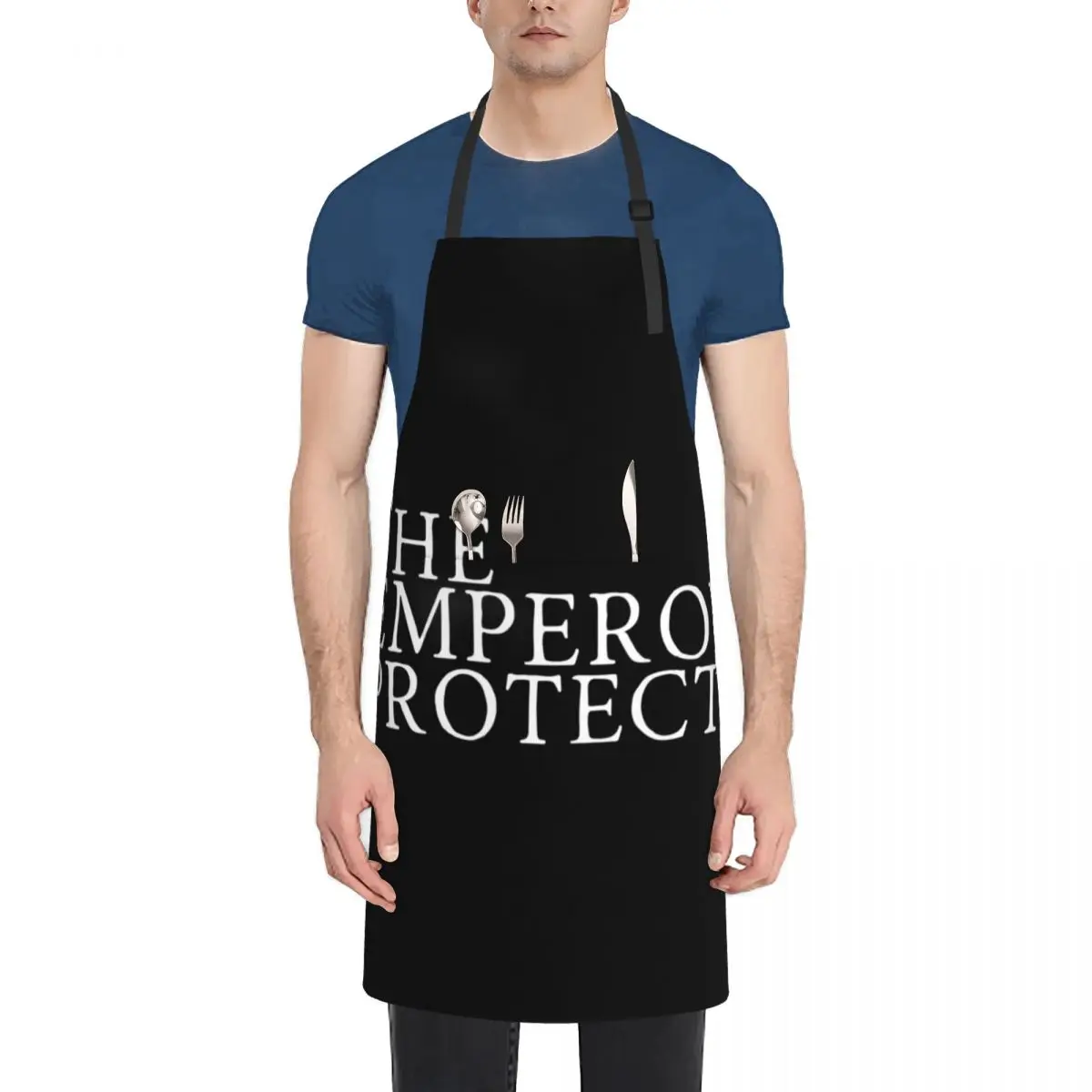 

The Emperor Protects Apron Home And Kitchen barber men Apron