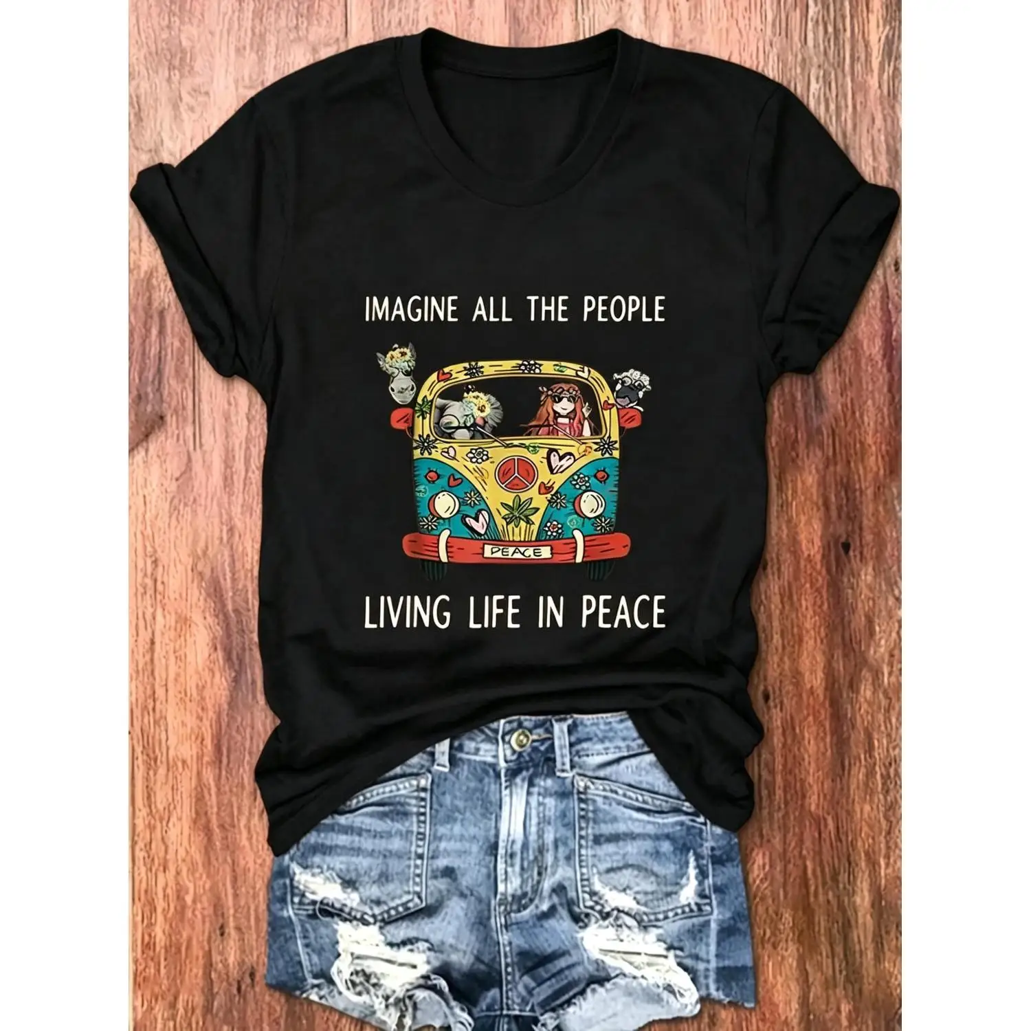 American Hot Item 2026 Spring/Summer Letter Print Short Sleeve T-Shirt Base Layer for Women