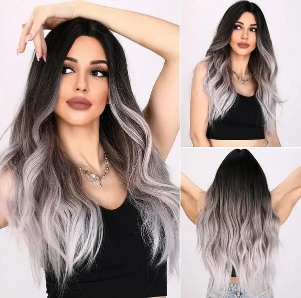 Grey Wave Wig Ladies