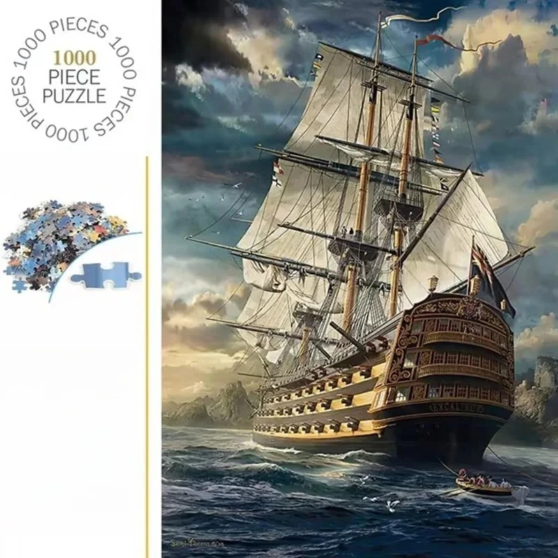 

Sails-Set Jigsaw Puzzle 1000 Piece Puzzles for Adults Challenging Family Activity Games for Gameroom Bedroom Livingroom