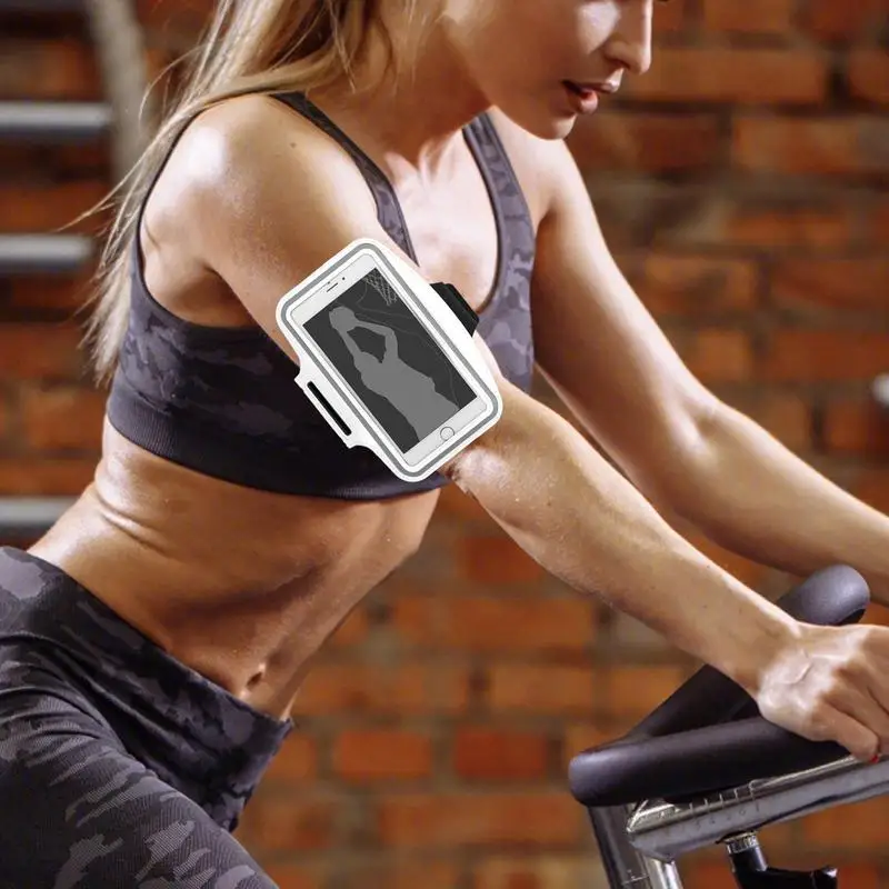 Phone Arm Bands For Running Sweatproof Armband Cell Phone Holder Lightweight Shockproof Storage Bag With Key Slot Sports