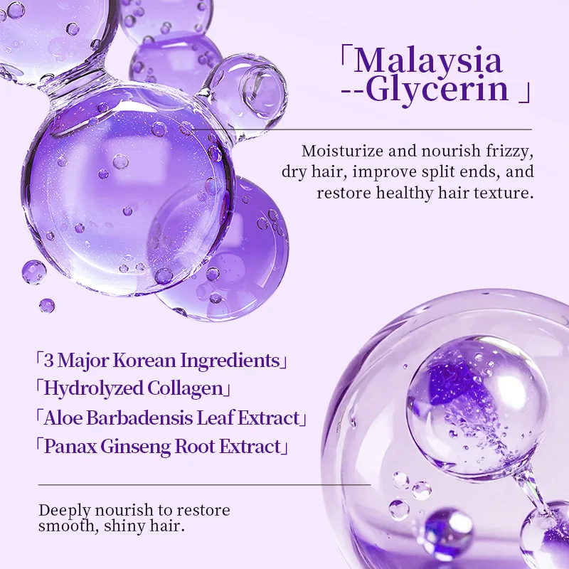 6 ピース/セットサロングレードのケラチンポリッシュ保護セットプロフェッショナルヘアマスクシャンプーコンディショナーエッセンス修復ダメージソフトケアセット