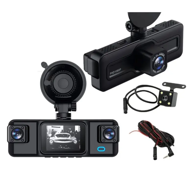 

Classy-Car DVR Recorder 4 Channel Dash Cam 1080P WIFI APP Support Front Left Right Rear Video Driver Camera