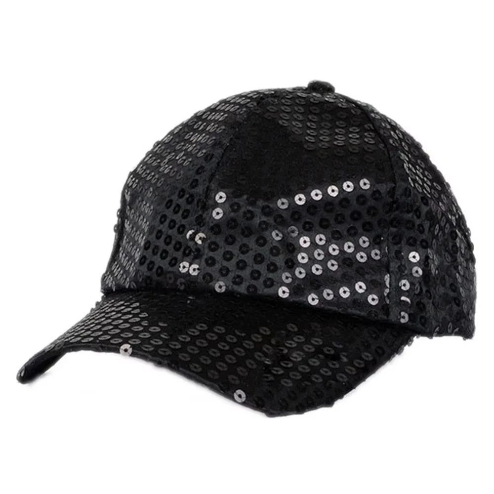 New Sequined Baseball Cap Party Dress Glittering Performance Prop Punk Hip Hop Elegant Disco Costume Party