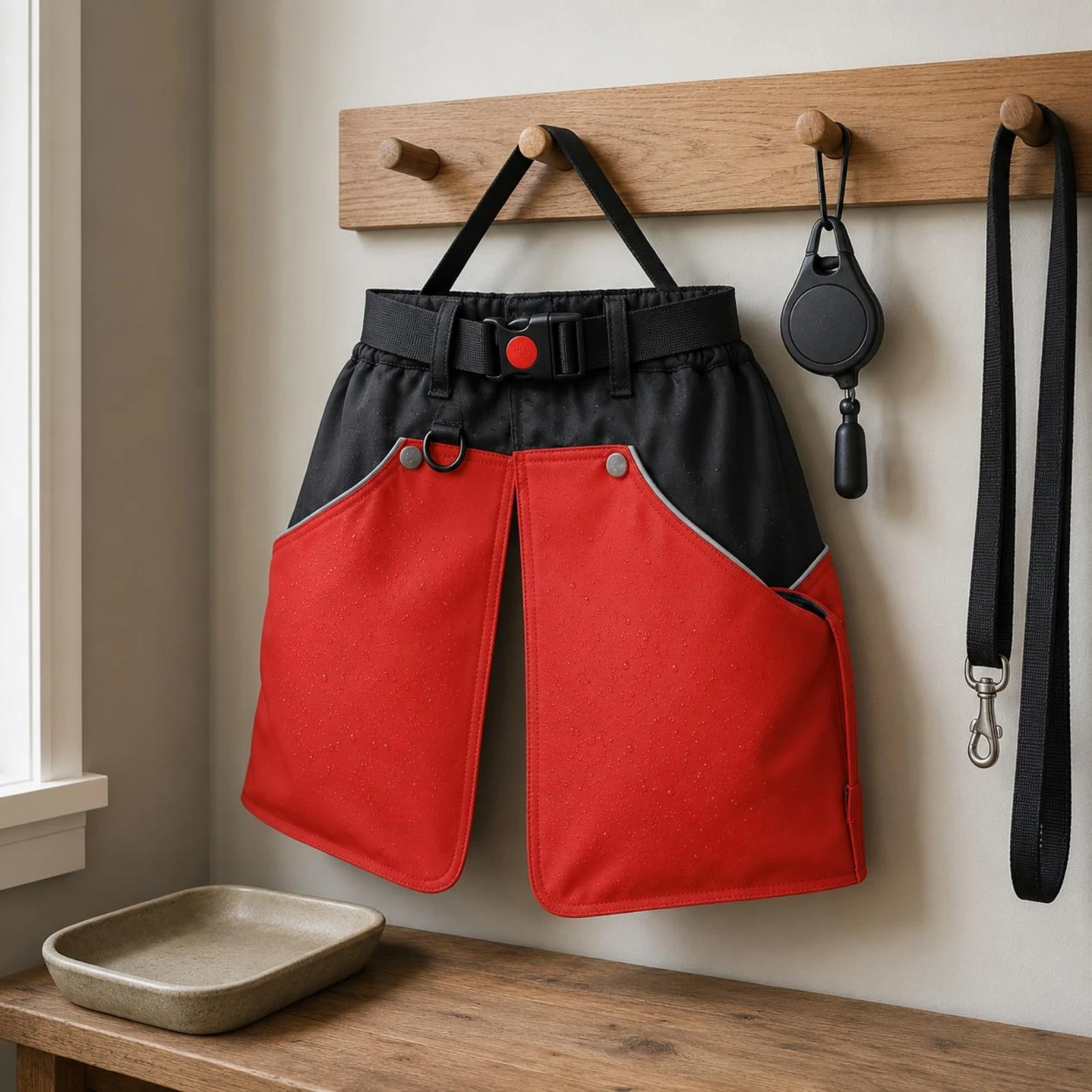 

Dog Training Apron Multiple Pockets Waist Belt Apron Dog Training Pouch Adjustable Buckle Utility Accessory D-Loop for Trainers