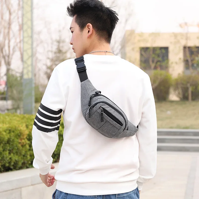 Bolso de hombro tipo bandolera multifunción para hombre, riñonera de viaje al aire libre, bolso de pecho diario Unisex, bolso de teléfono con