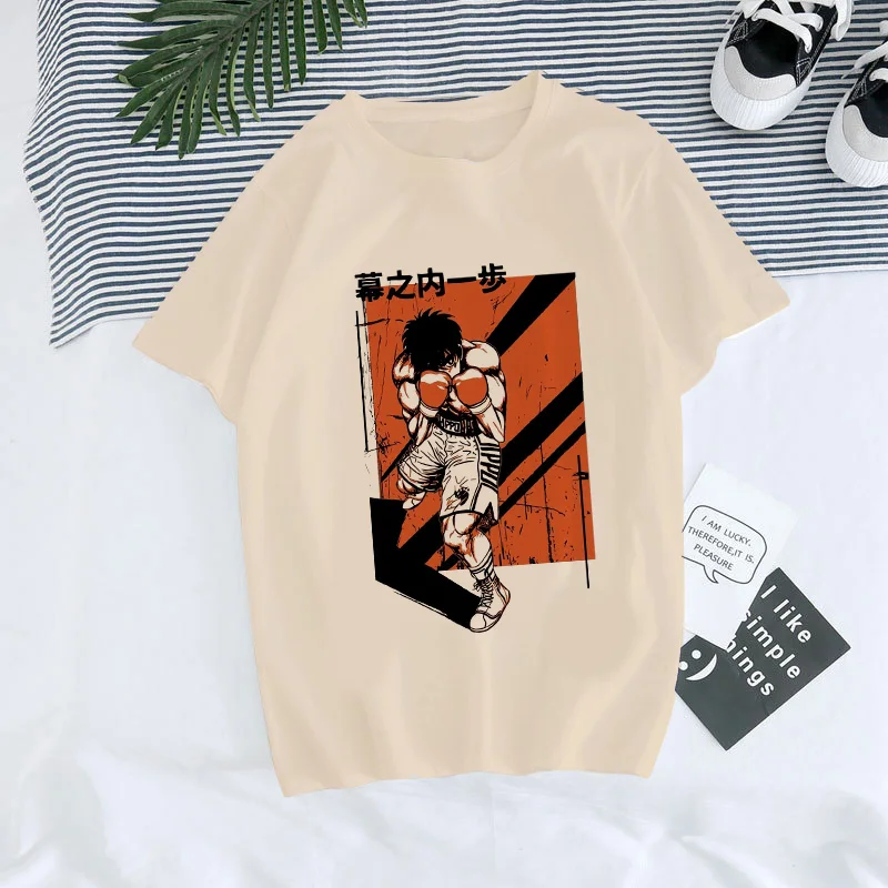 Japanese Anime Hip Hop Tee Top Hajime No Ippo Manga Y2k TShirt Men Women Makunouchi Takamura T-Shirt KGB Harajuku Tshirt Clothes