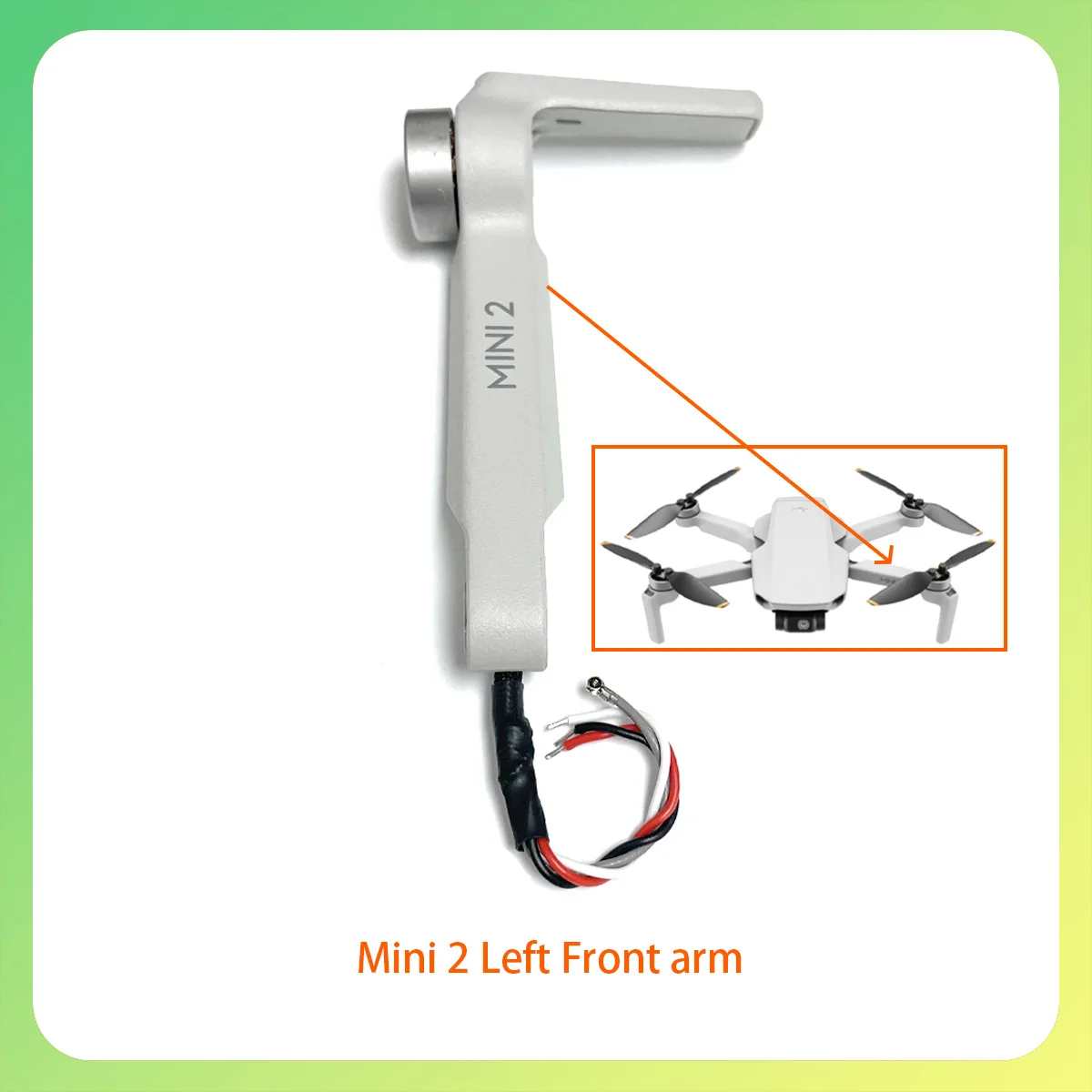 Оригинальное заводское вращение переднего, заднего, левого и правого рычага Mini2 для высокоскоростной стабильности, используемого для аксессуаров серии DJI Mini