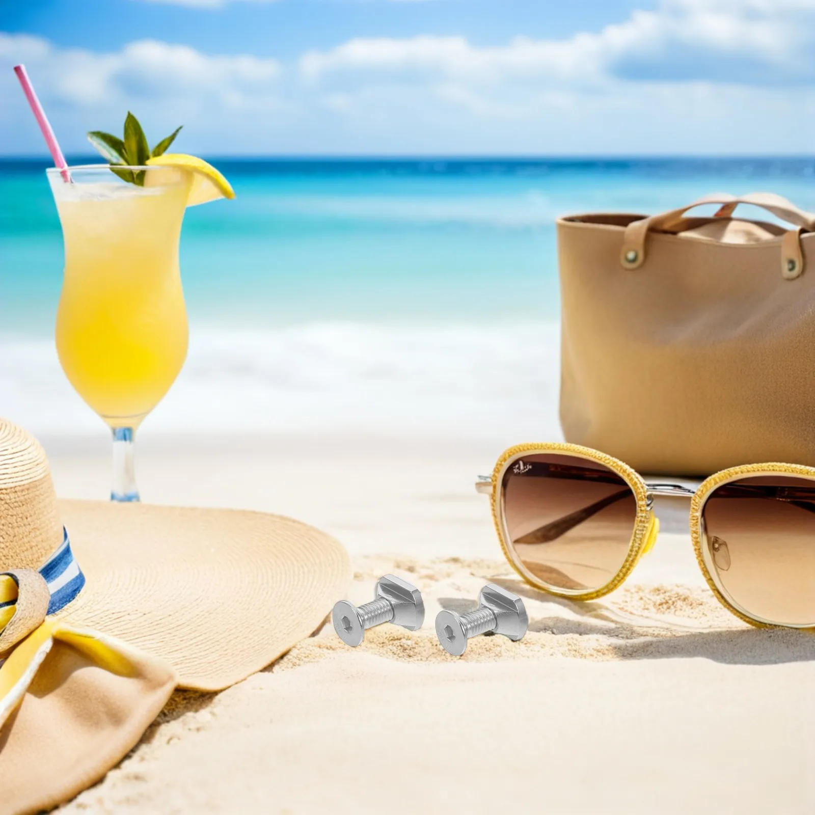 

Комплект фурнитуры для гидрофойла из 4 предметов: Т-образные гайки M6 из нержавеющей стали, винты, скользящие гайки для вингфойла, SUP-борда, гидрофойла, кайтборда