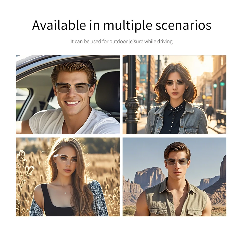KOIPSSE Smart-Brille, schwarze Technologie, hochwertige Outdoor-Sportarten für Erwachsene, Strand, Fahren, integrierte Lautsprecher, Musik spielen, Dual-Touch-HIF – Detail 13