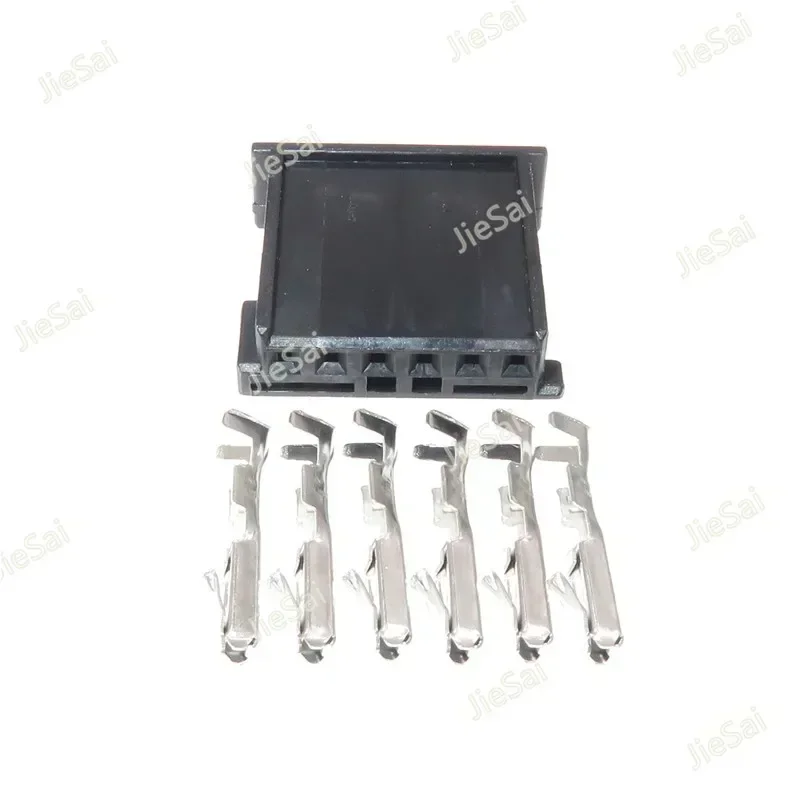 6 Pin 1-1241370-3 Car Tweeter Audio Plug Auto Gateway Connector For BMW