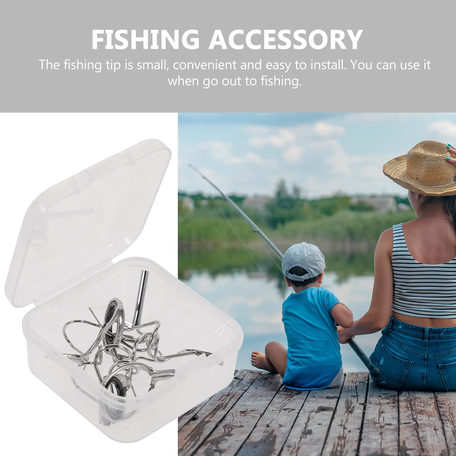 

11Pcs Fishing Rod Tips Replacement Kit Stainless Steel Portable Easy to Use Accessories for Angling and Fishing