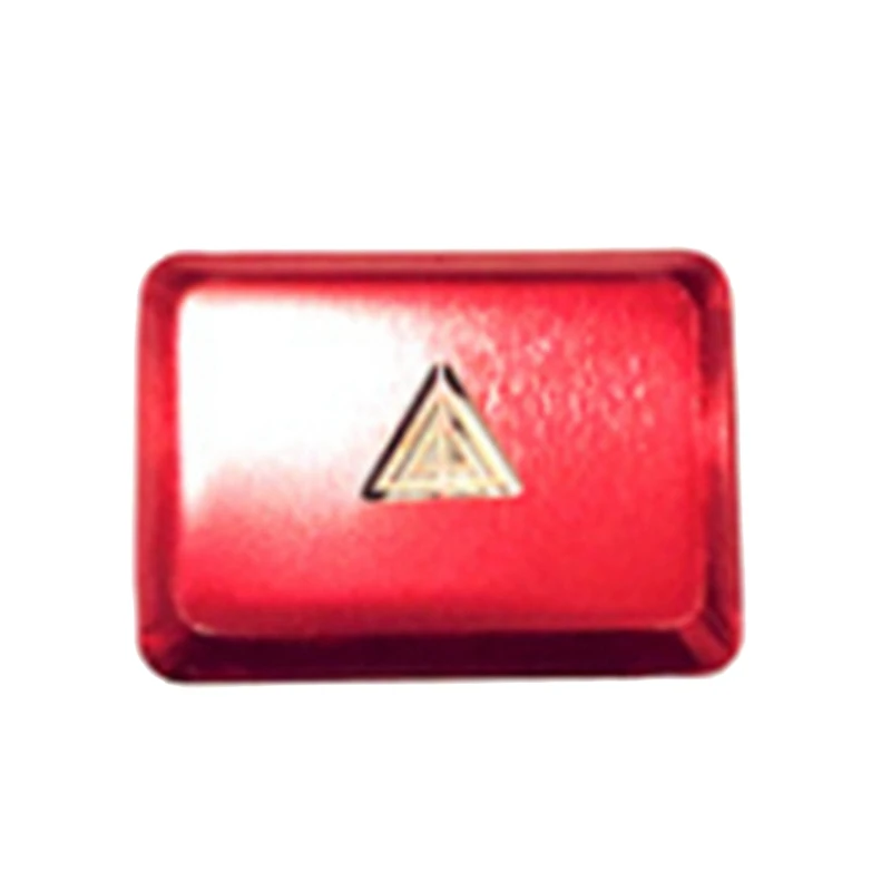 

Car Warning Emergency Light Switch Button Cover Sticker Trim Parts For Honda Civic 11Th Gen 2022 2023 Aluminum Alloy Red