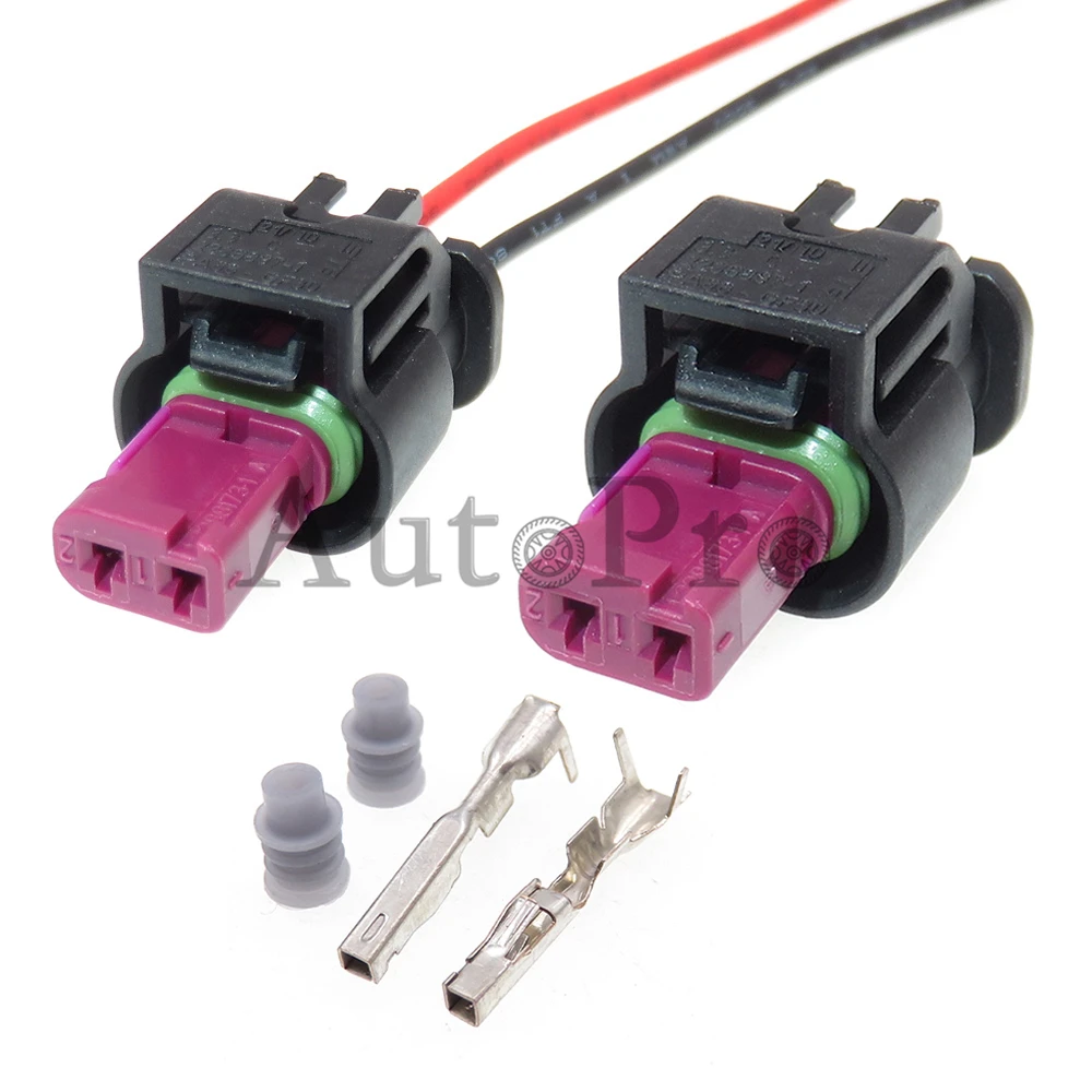 

1 Set 2 Hole AC Assembly Car Wiring Socket 2236897-1 Automobile Accessories 4-2236896-1 805-120-534 Car Wire Plugs