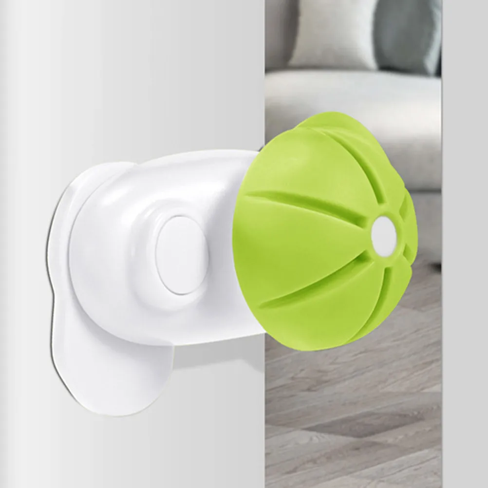Silicone Door Pinch Guard Hat Shaped Stopper Green Child Safety Wall Protector Mute Doorstop Toddler Finger Protection Anti