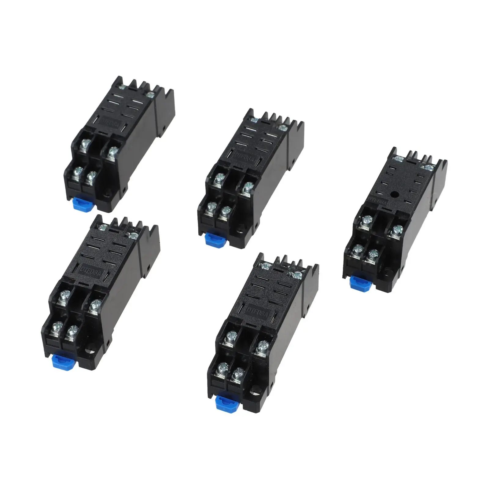 

DTF08A Relay Base DIN Rail Relay Socket For Relay Installation Plastic Material Quick Installation Support Screw Terminal Design