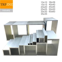 aluminum square tube profile 6063 Aluminum square pipe Surface primary color Customizable length size 10 15 20 25 30 35 40 45 50