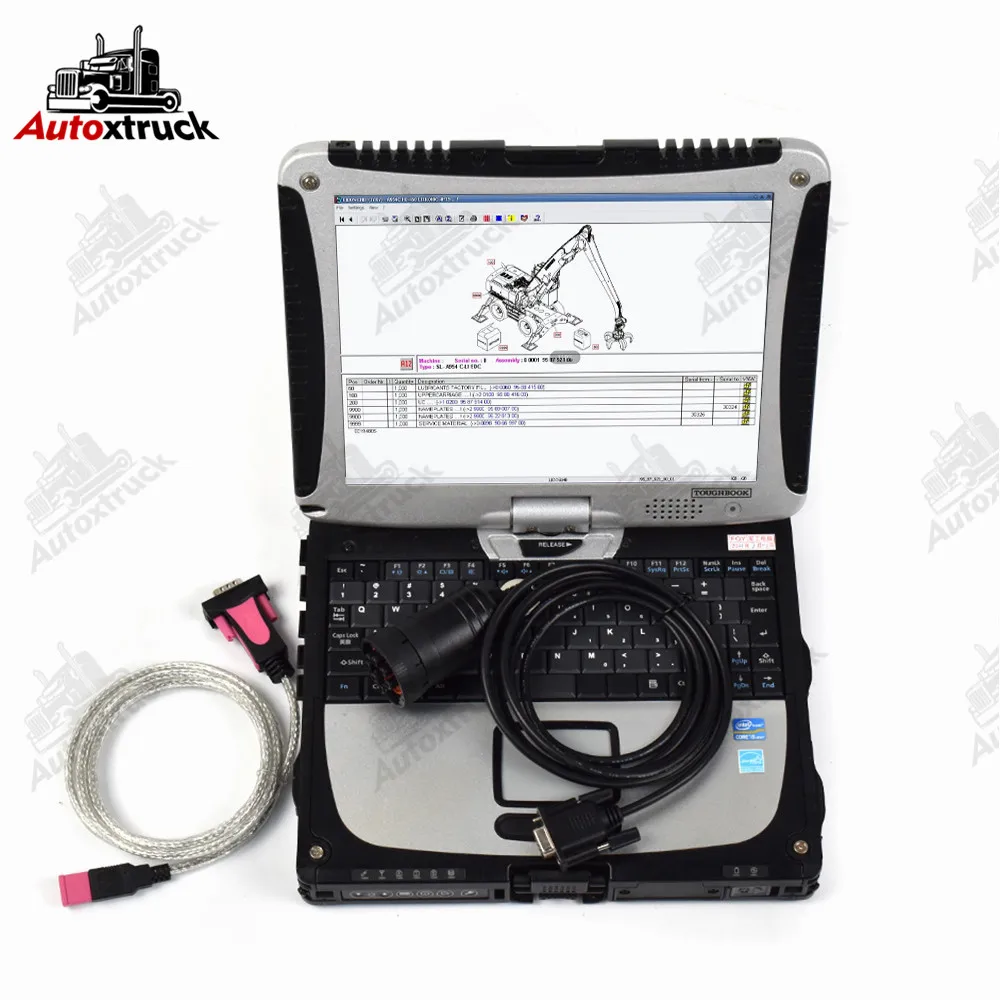 

Auto diagnostic scanner for Sculi Liebherr diagnosis software + wire harness CF19 laptop Liebherr diagnostic scanner tool