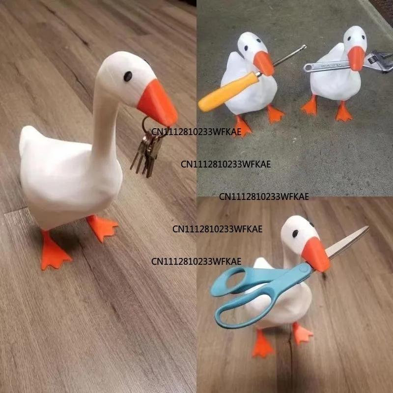 Popular duck storage creative DIY magnet ornament, resin ornament, cute simulation