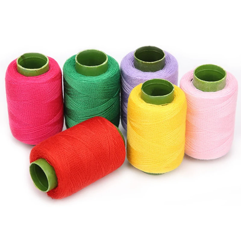 1PC Multicolor Sewing Thread Machine Embroidery Thread High Tenacity Hand Sewing Threads Craft Patch Steering-wheel Supplies