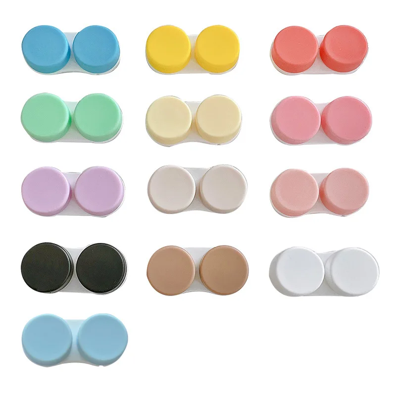 Women Girl Glasses Cosmetic Contact Lenses Box Contact Lens Case for Eyes Care Travel Kit Holder Container Travel Accessories