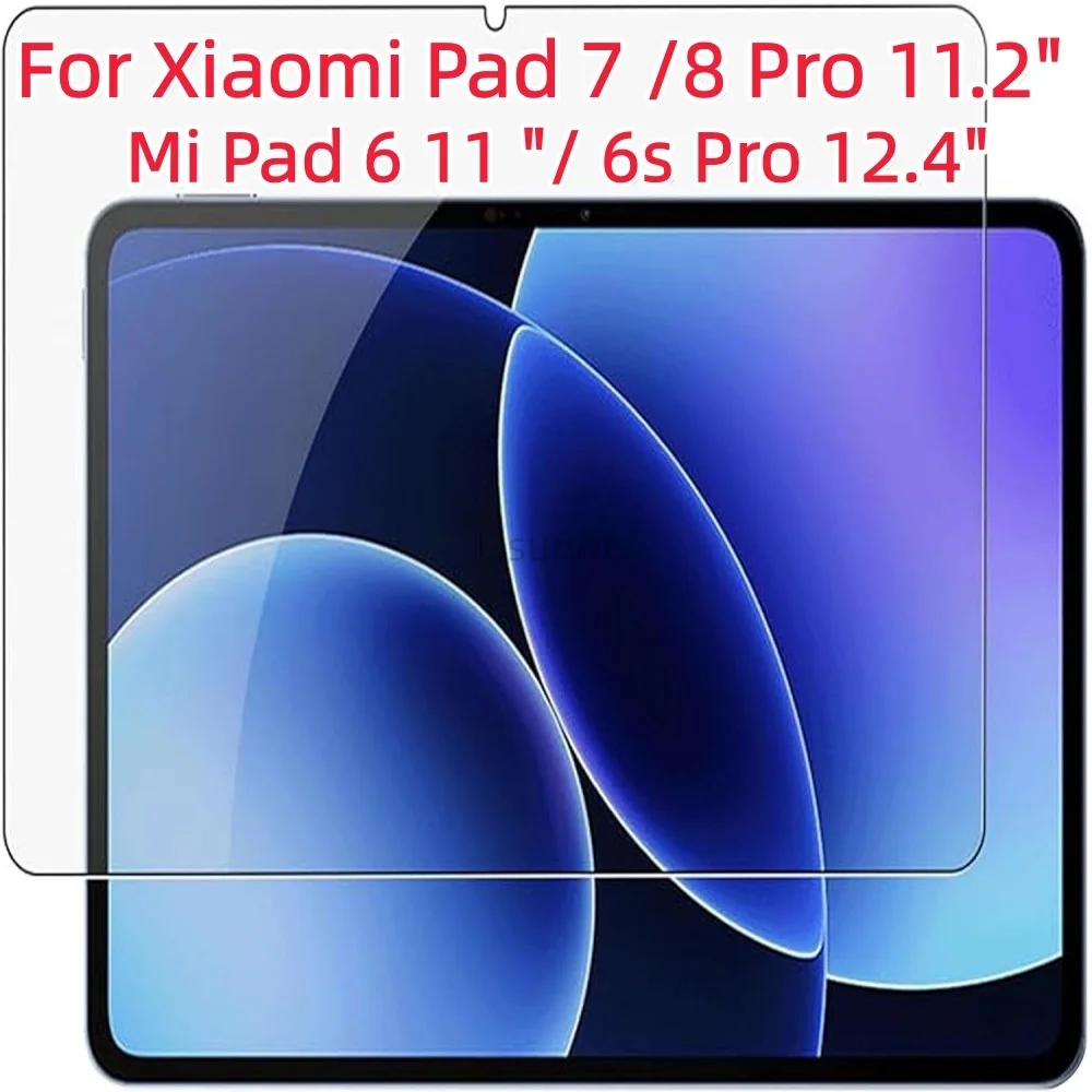 Image of 1 Stück 9H Gehärteter Glas-Displayschutz für Xiaomi Pad 7 8 Pro 11.2 2026 Mi Pad 6 11 Zoll 6s Pro 12.4 HD Klare Schutzfolie