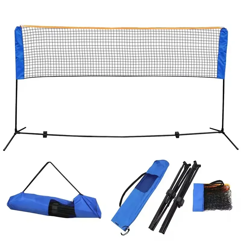 17*5 feet high quality durable folding portable standard badminton net Doubles badminton net Badminton practice net