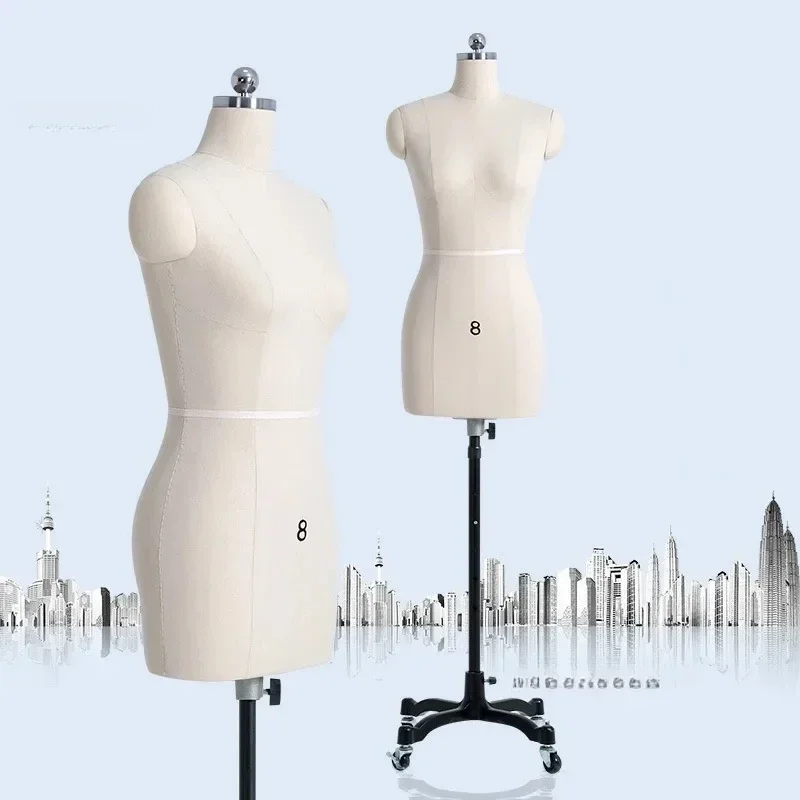 

Sewing Tailor Mannequin Female Upper Body Mannequins Clothing Design Teaching Props Model Adjustable Bracket Can Vertical Pin R