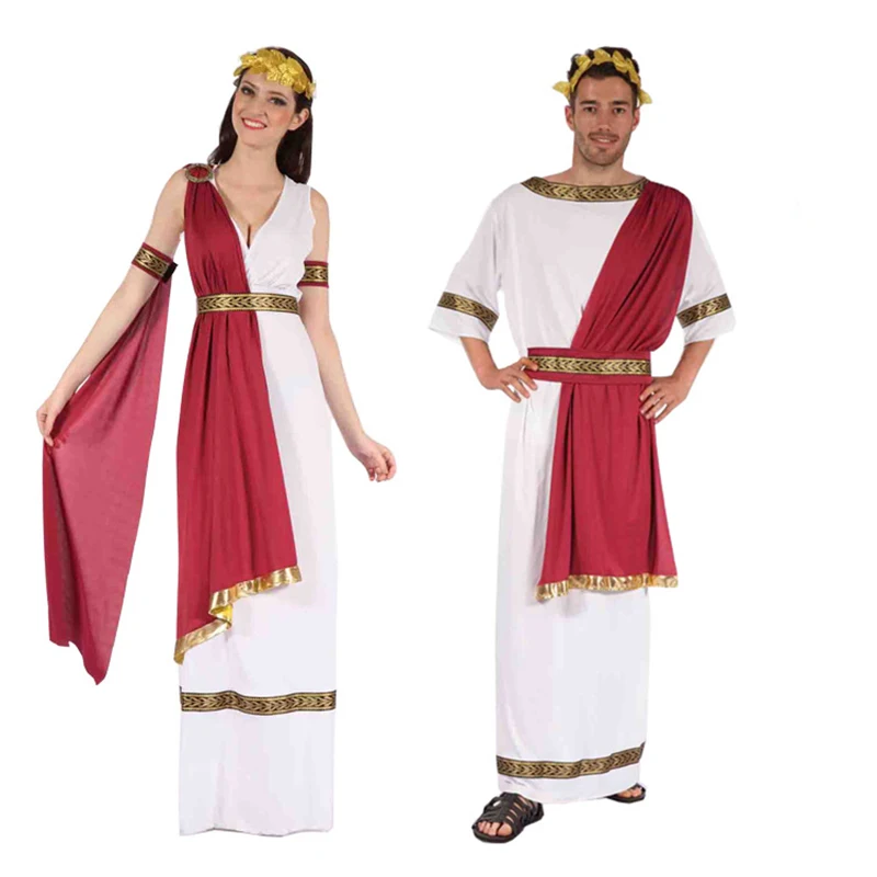 Adulto arabo antico romano spartano guerriero Costume Cosplay Zeus medievale greco dio grecia dea mitologia coppia vestito operato