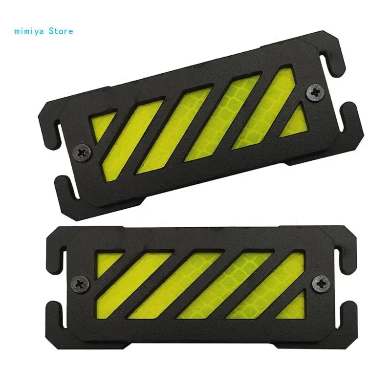 pipi 2 Pcs/Set Warning Patches Tacticals Molles Reflective Mark Reflective Safety Patches Outdoor Tool Easy to Use