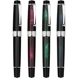 MAJOHN T5 Metal Lacquer Pen Holder Pen Rotating Piston Ink Pen Bright Pointed Extra Fine Adult Student WritingPractice