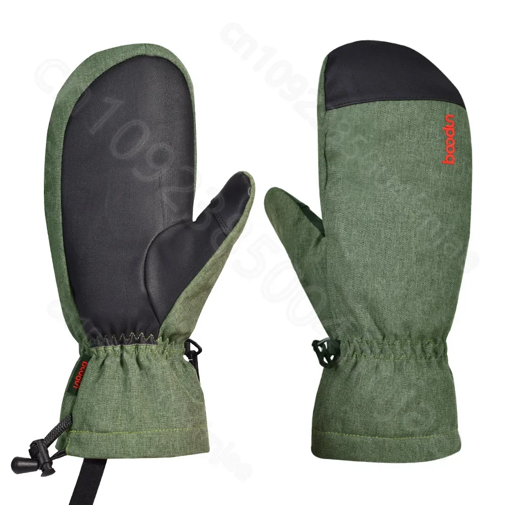 New touch screen refers to winter outdoor cold resistant lock mouth warm anti slip ski gloves