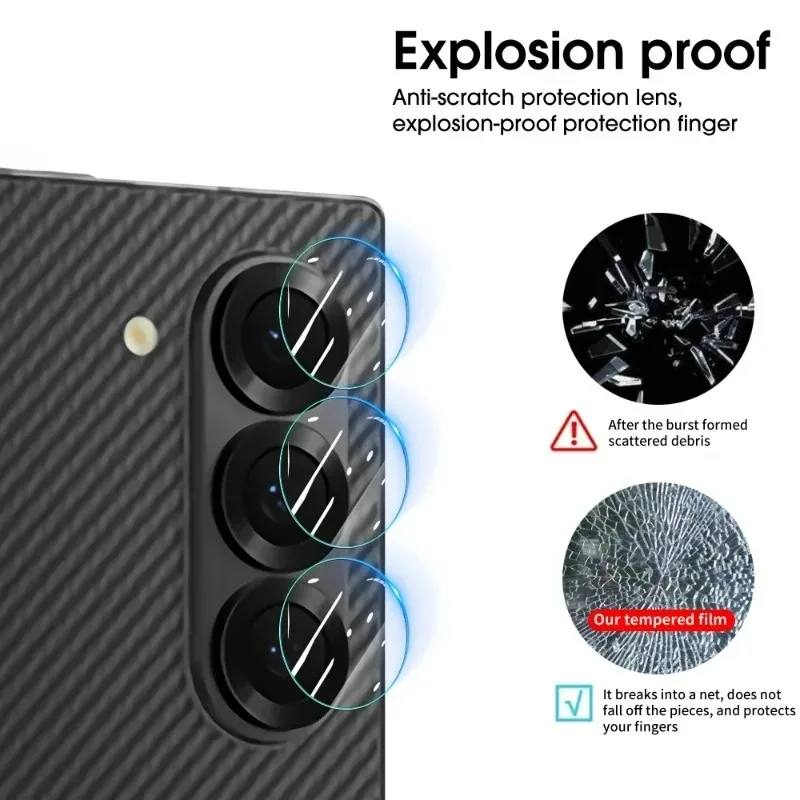 1-5Sets Camera Lens Flim for Samsung Galaxy Z Fold6 Z Flip6 Clear Anti-scratch Tempered Glass Flim Protective for Fold 6 Flip 6