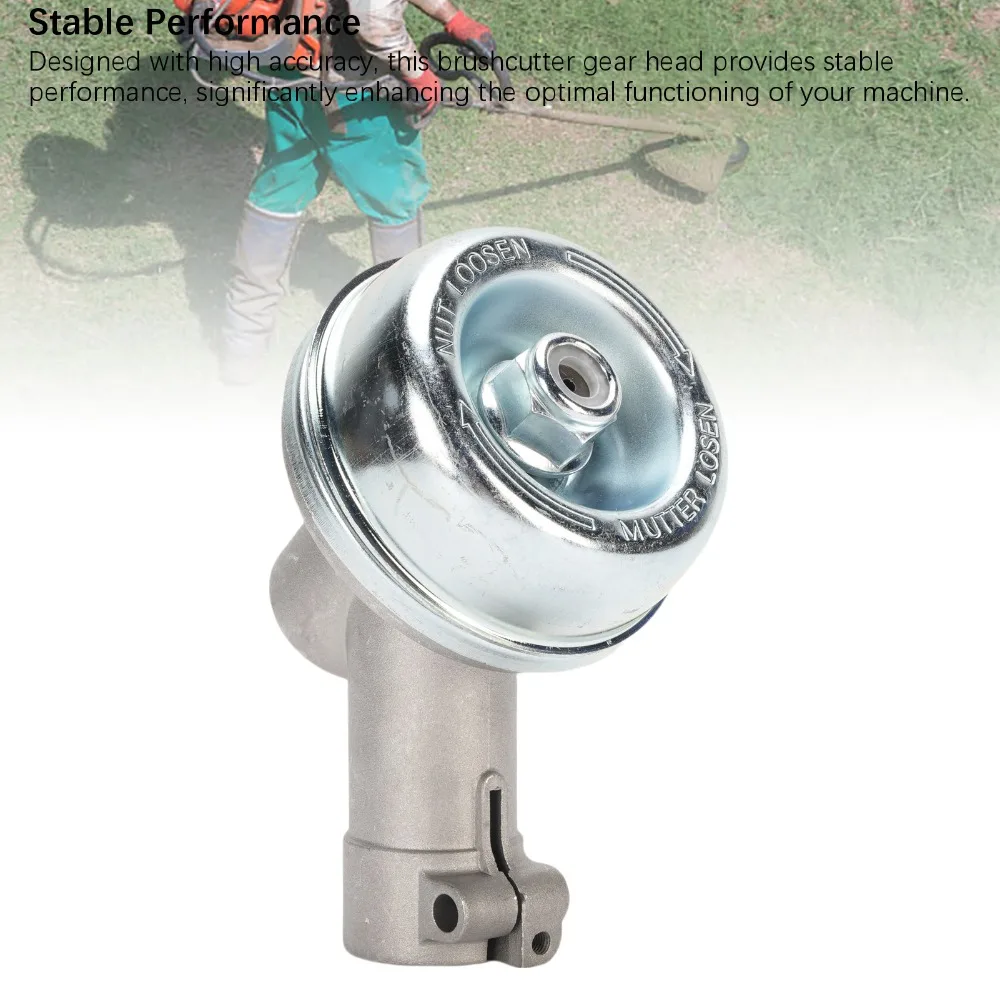 Durable Metal Gearbox Head Assembly Silver Compact Brushcutter Trimmer Gear Head Universal Lawn Mower Gear Head for FS55