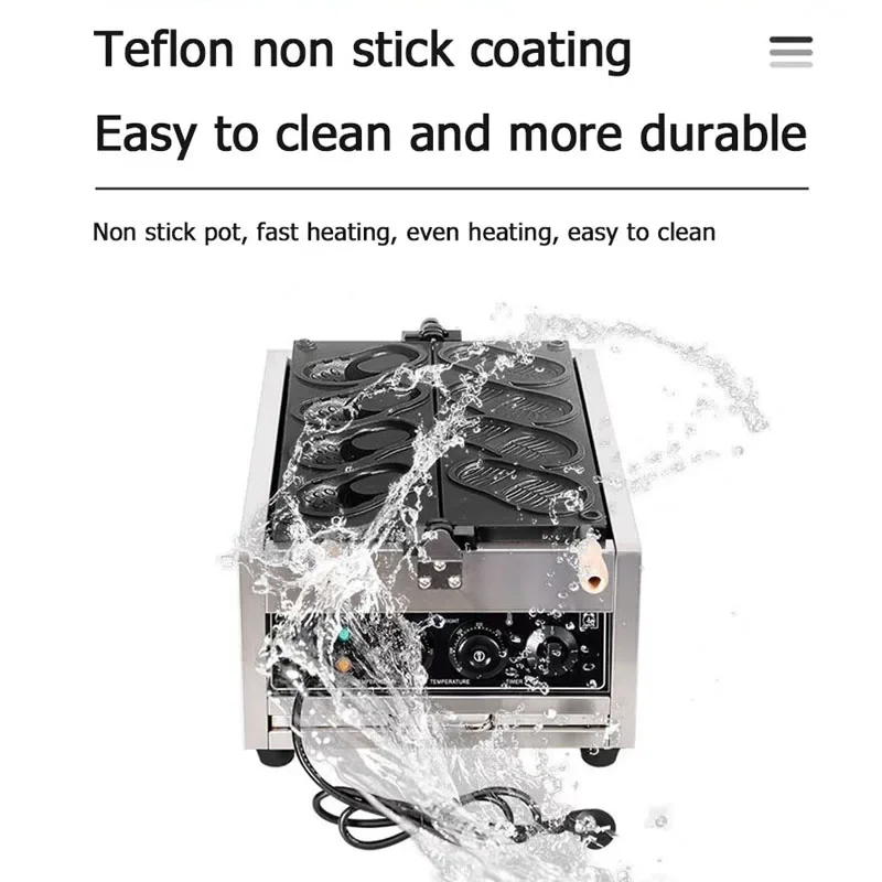 

Shoe Shape Waffle Maker Making Machine Electric Snack Machine