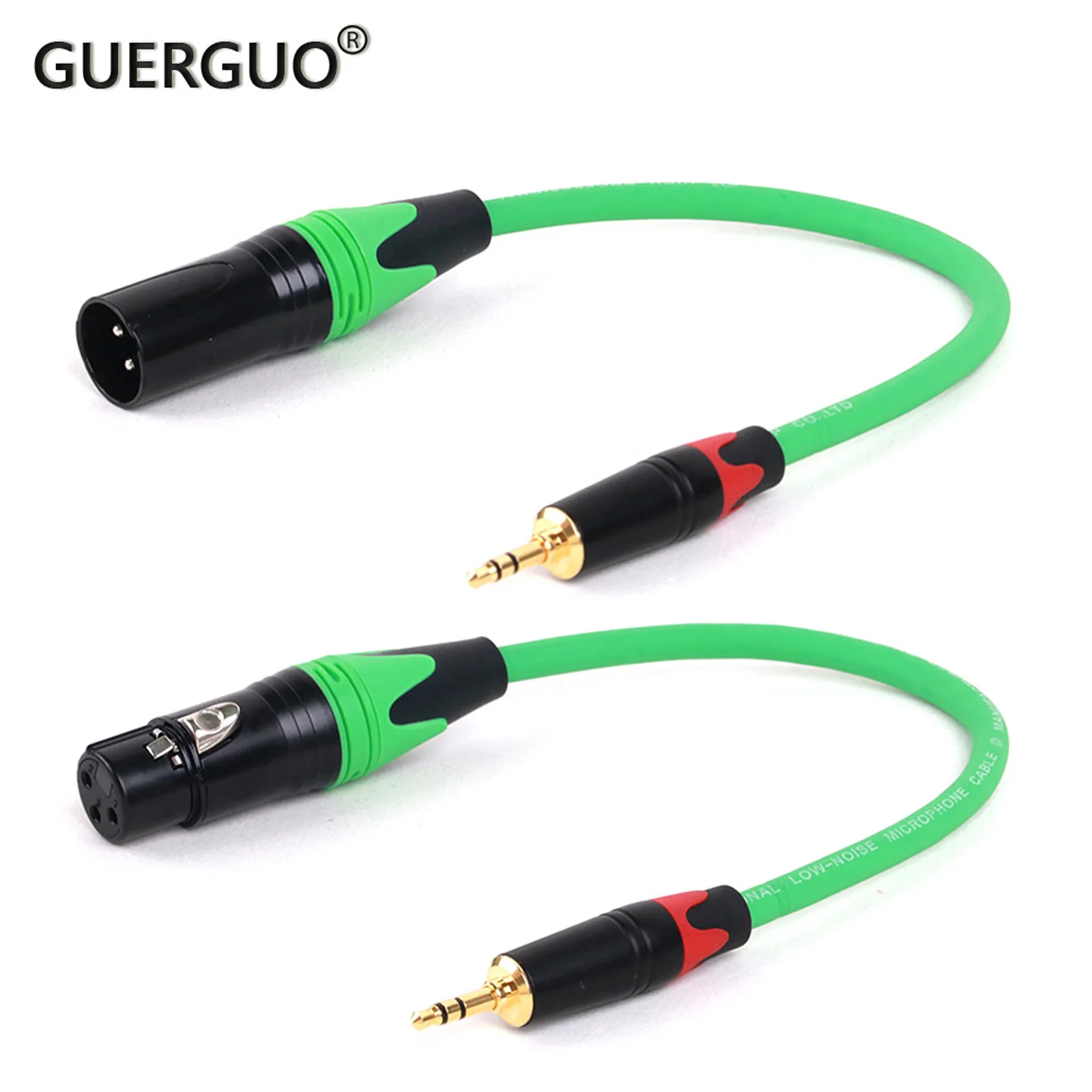 0.3M-25M 3.5mm Male TRS Jack To 3Pin XLR Male/Female Connector for Microphones Speaker Recording Consoles PA Systems Mixers Etc