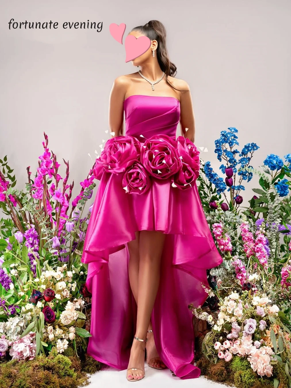 

Fortunate Evening Elegant Vintage Sweet Rose Red Flowers Feathers New Customized Formal Occasion Prom Dress Evening Party Gowns
