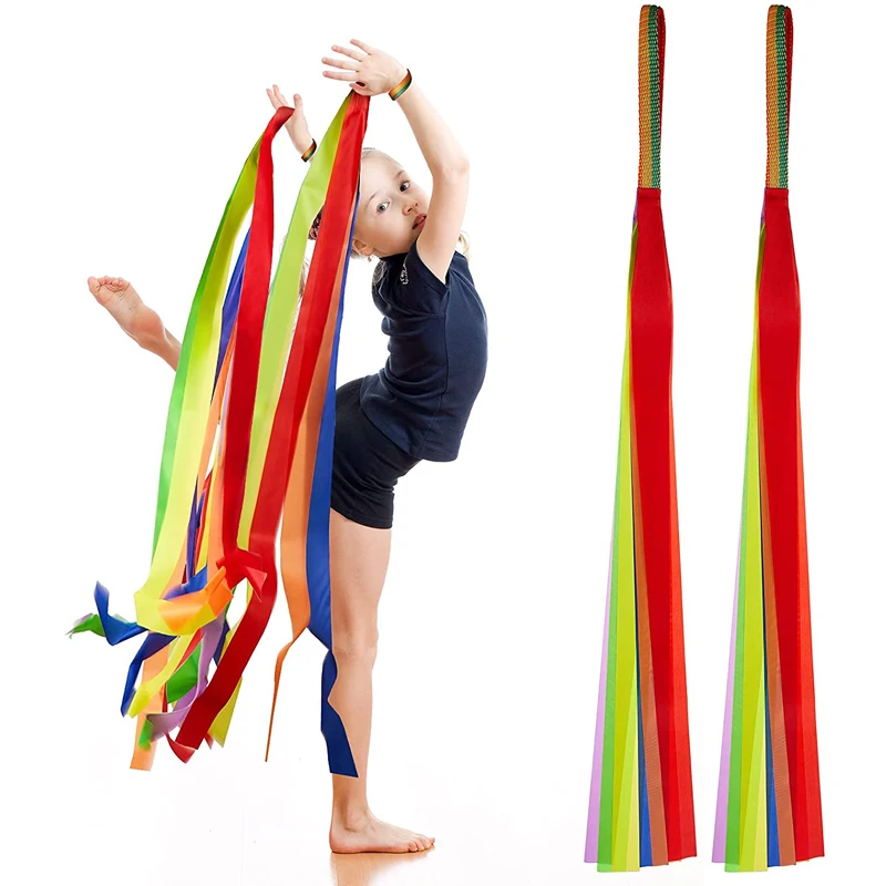 

Rainbow Dance Ribbons For Kids Rhythmic Gymnastics Carnival Games For Party Favors Juegos Para Fiestas Infantiles Kinder Spiele