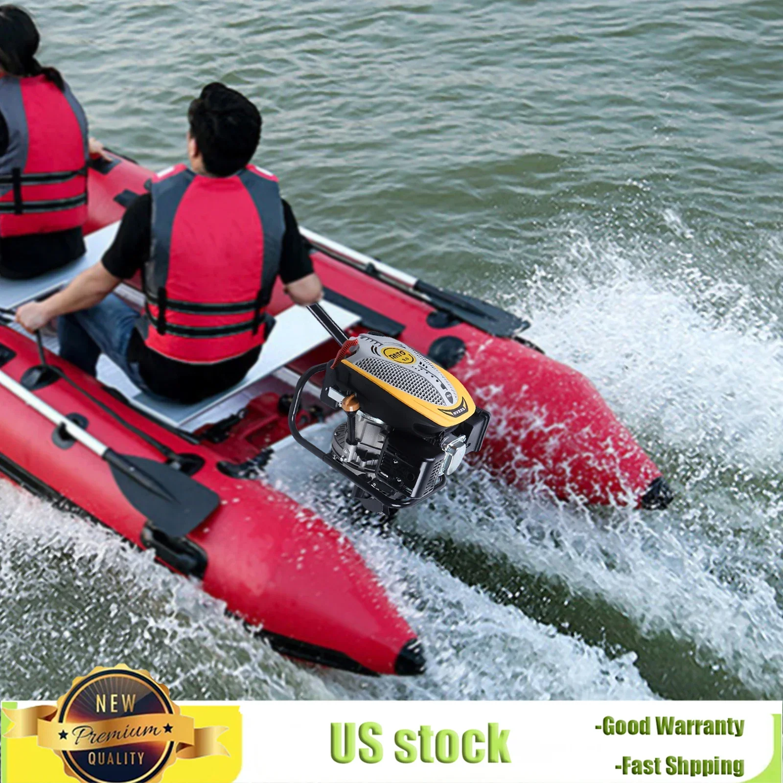 

Bymaocar 4-тактный 225cc 4,3 кВт высококачественный бензиновый подвесной двигатель детали лодки с глушителем износостойкость и термостойкость