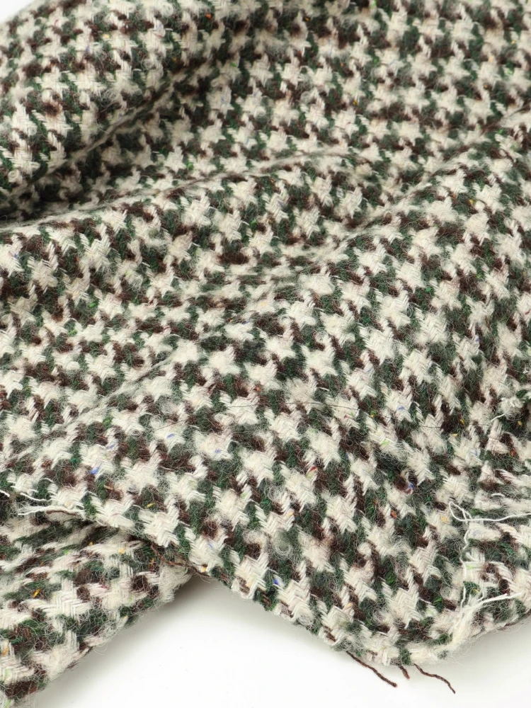 

Drape Thicken Woolen Wool Woven Fabric for Autumn Winter Soft Dress Set No Elasticity Cloth Diy By The Meter Sewing Material