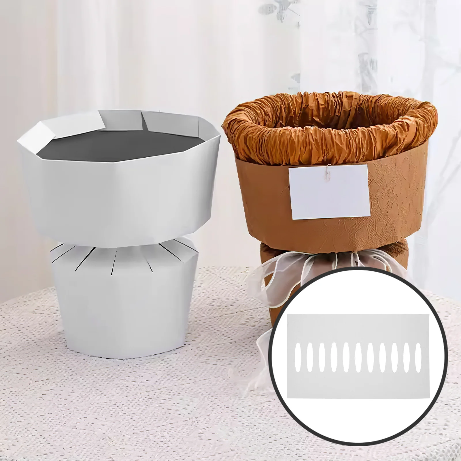 

10pcs Bouquet Packaging Paper Sheets Flower Shaping Tool For Diy Wrapping Paper Bouquet Base Sheet Floral Arrangement Supply