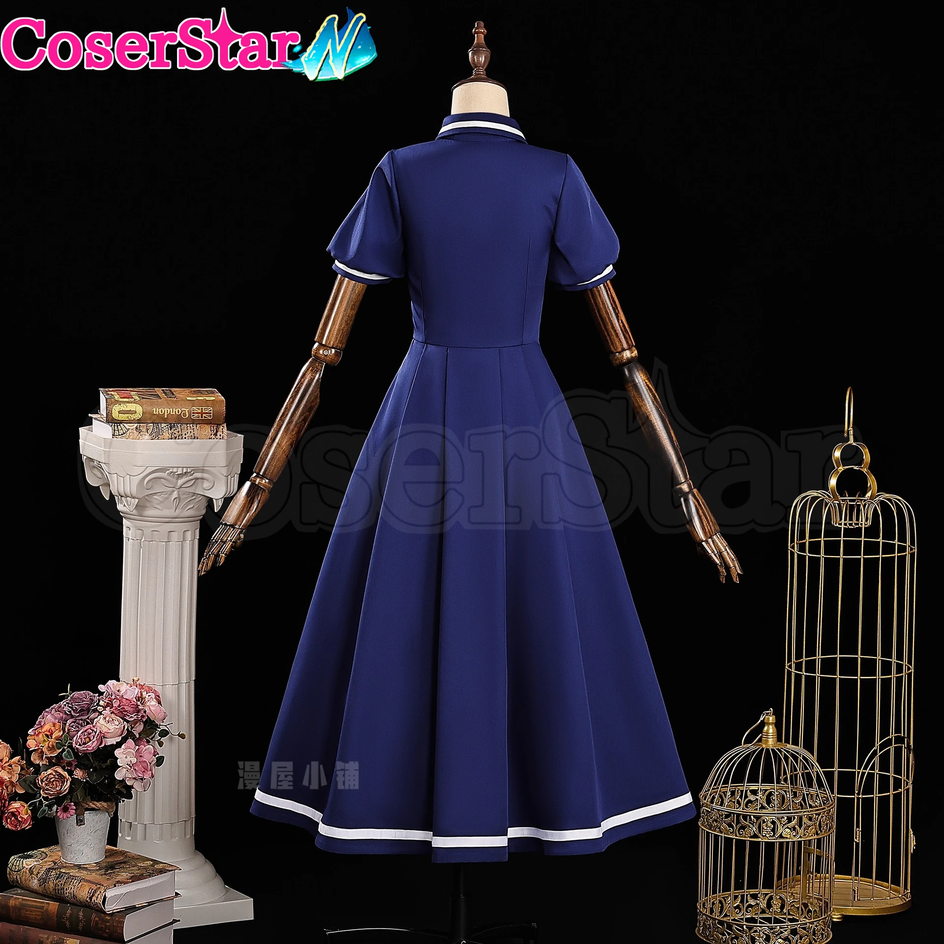 CoserStar-N أنيمي كاردكابتور ساكورا CCS كينوموتو ساكورا تأثيري فستان مُصمم حسب الطلب كرنفال هالوين حفلة لعب الأدوار شعر مستعار موحد