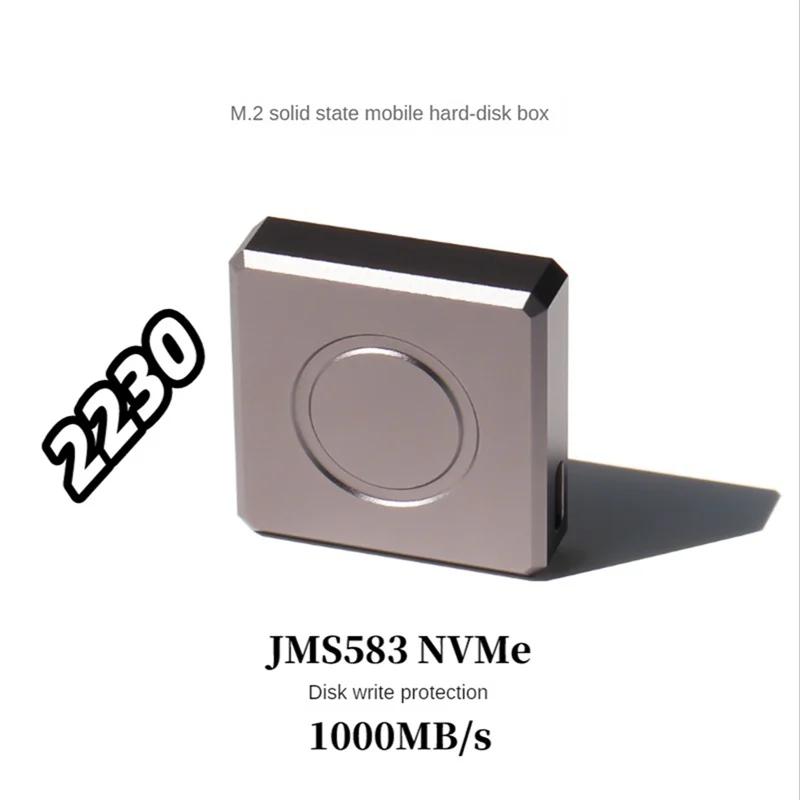 AY14 -M2 SSD Case USB C To C Cable M.2 NVME 2230 SSD Enclosure USB 3.2 10Gbps To NVME M-Key External Solid State Drive Case