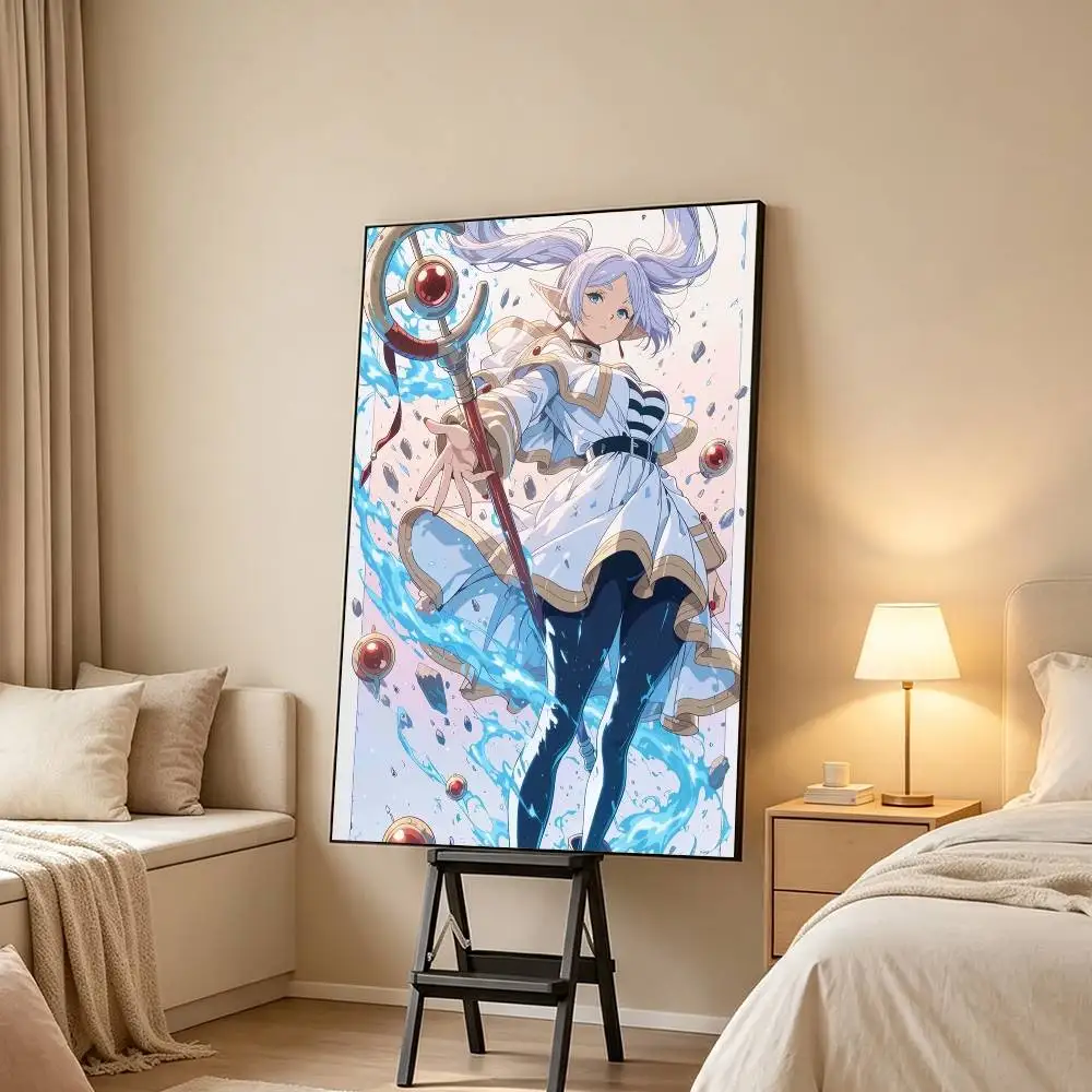 Frieren Himmel E-Elf Poster Waterproof Wall Art Sticker For Bar Living Room Vintage Decor High Quality Print Gift