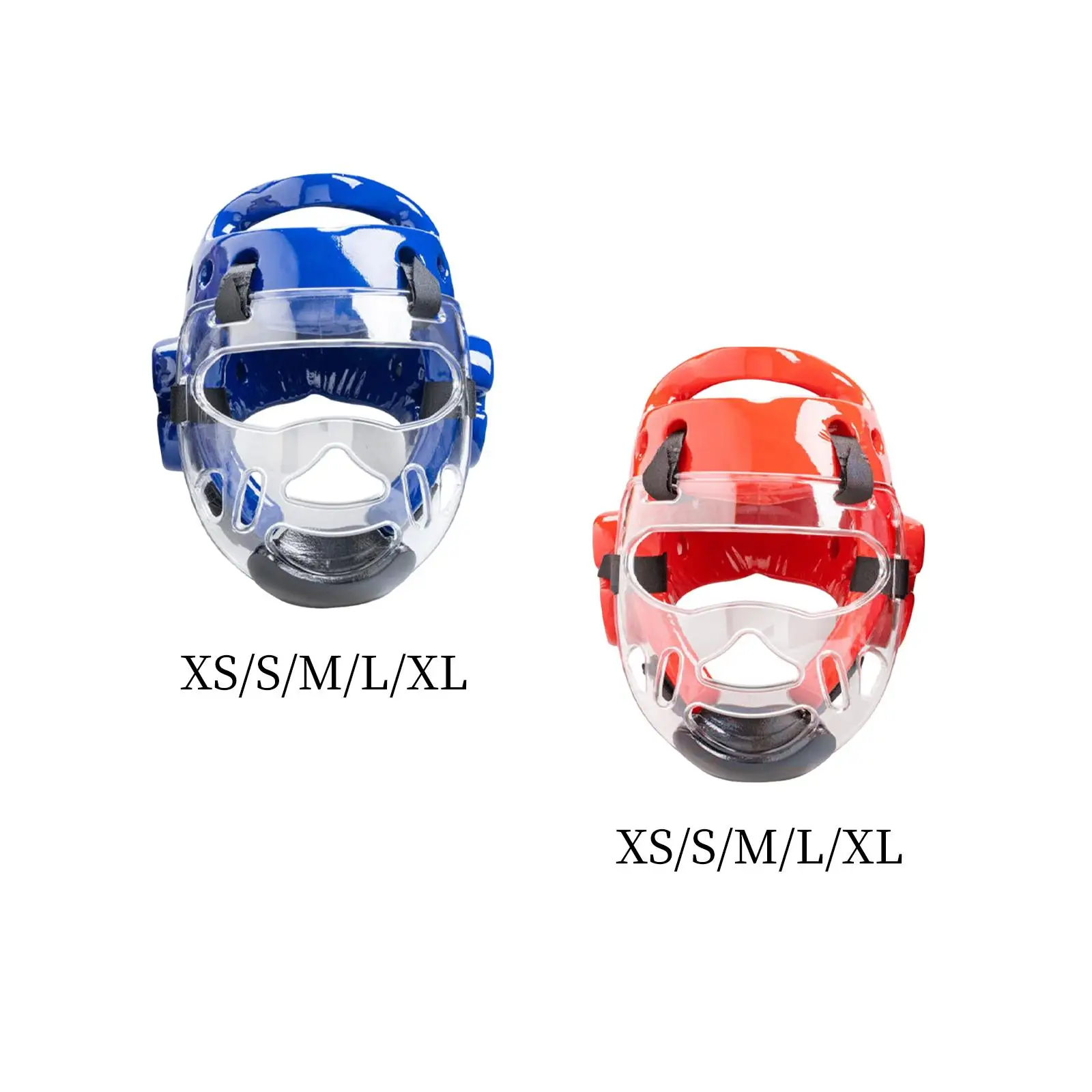 Adult Children Kickboxing Headgear Ventilated with A Removable Face Shield Durable for Karate Practice Taekwondo Boxing Sports