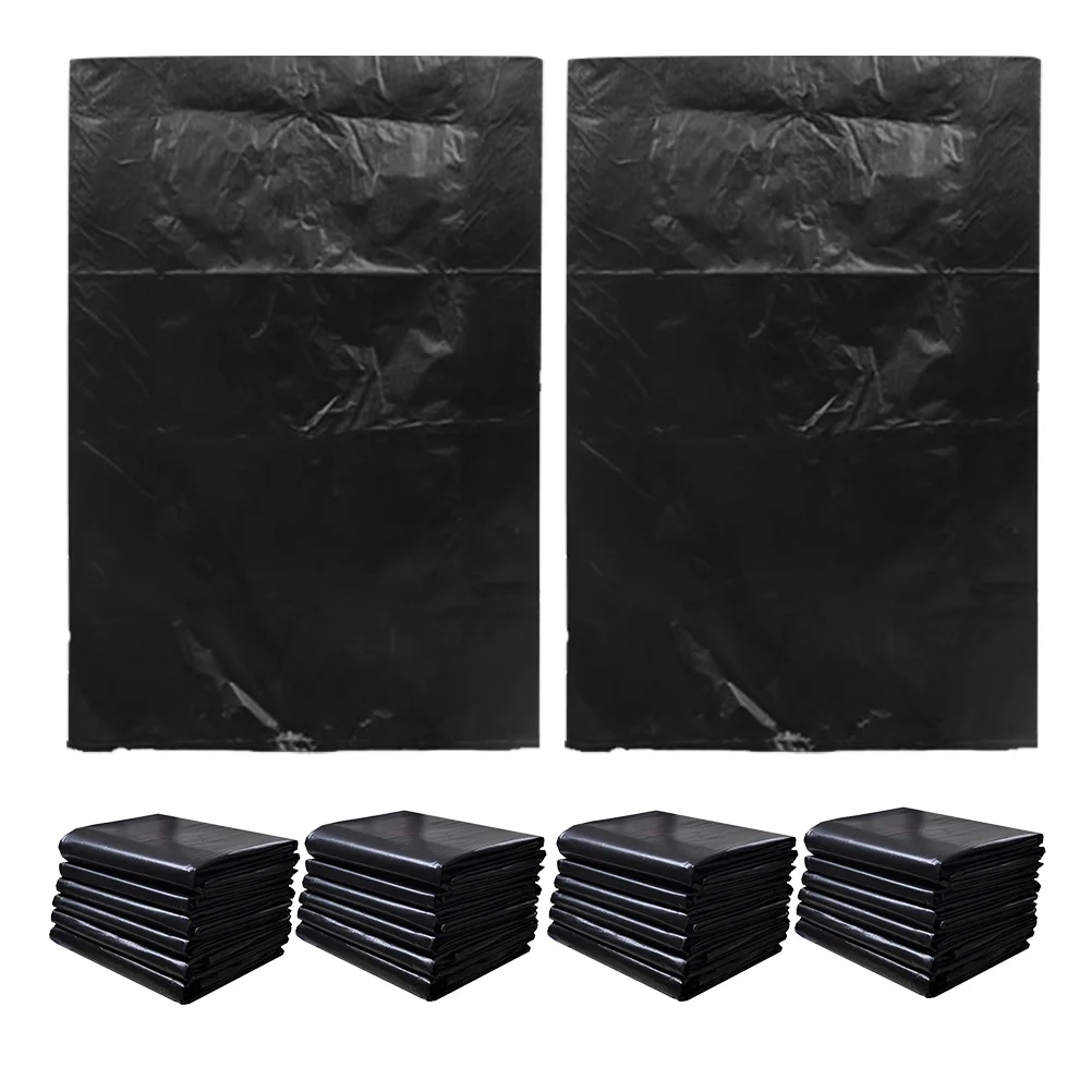 

50pcs Large Plastic Garbage Bags 60x90x24mu Heavy Duty Commercial Trash Rubbish Supplies Cleaning Construction Bag