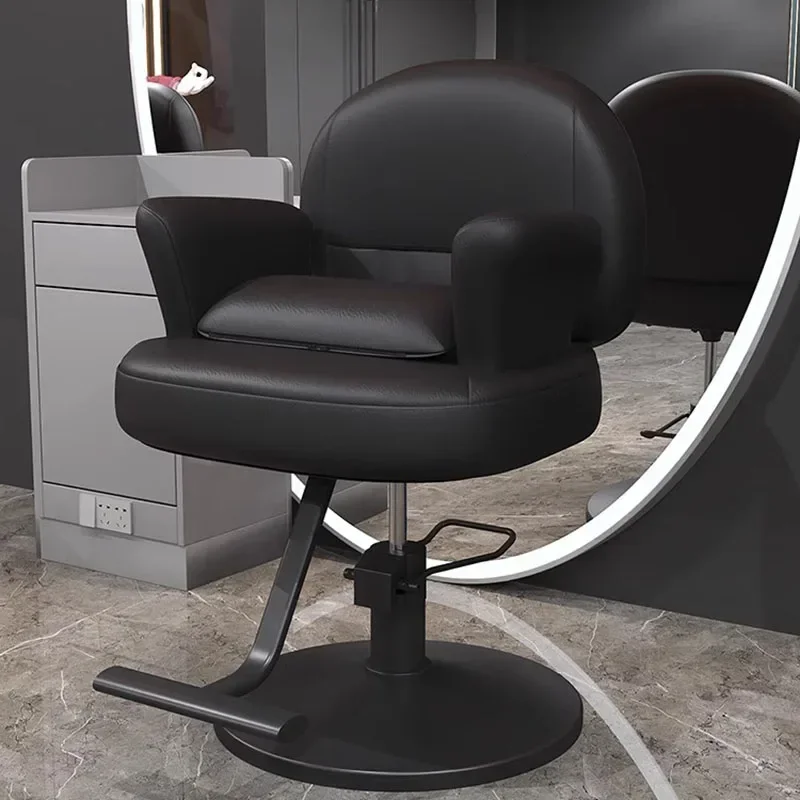 

Stylist Pedicure Hairdressing Chairs Aesthetic Loung Leather Barber Chairs Professional Cadeira Barber Equipment Furniture