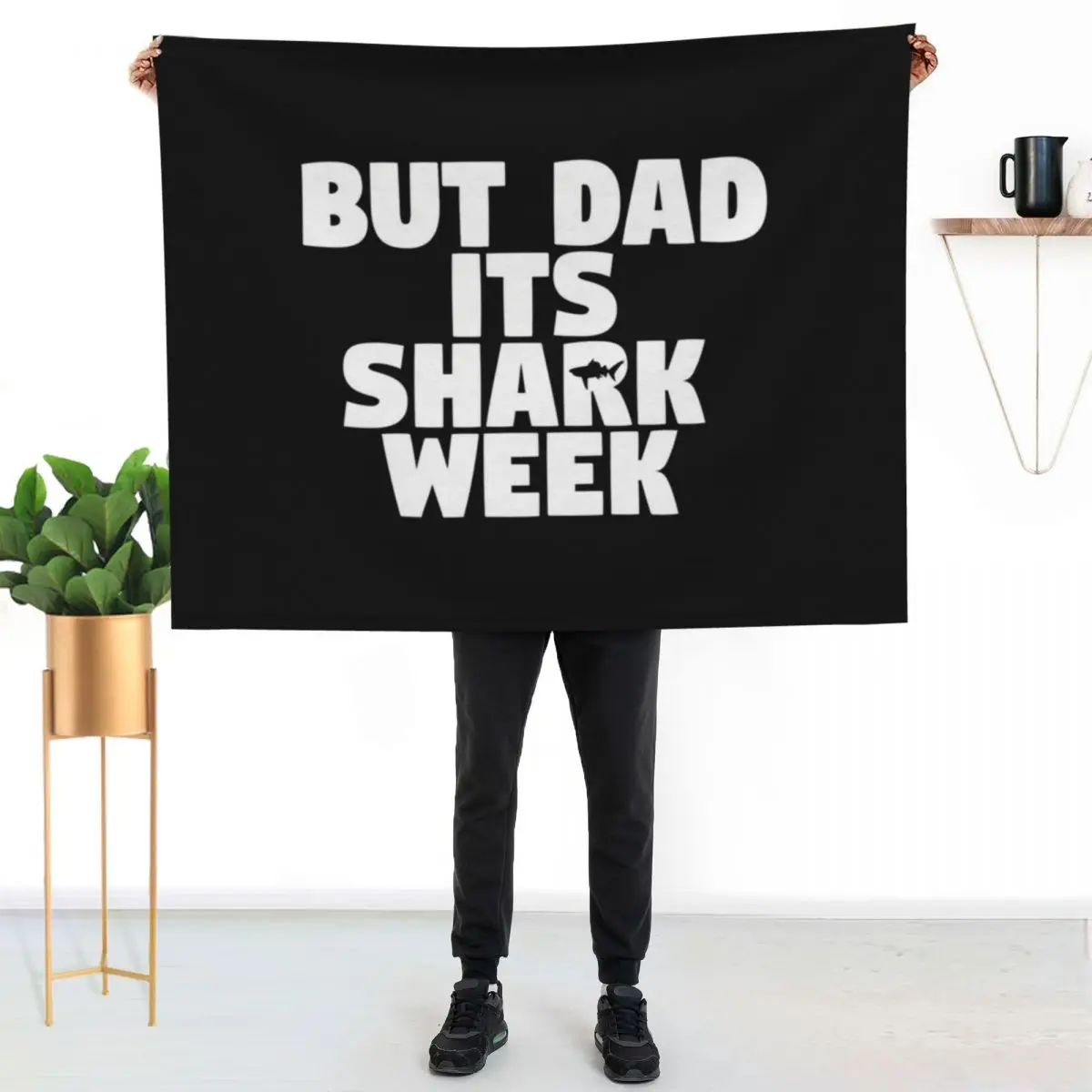 But Dad Its Shark Week - Step Brothers Throw Blanket Bed Fashionable Retros Heavy Kid'S Warm Bed covers Blankets